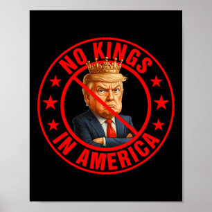 Poster Protesto Anti-Trump Sem Reis Na América