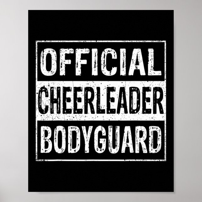 Poster Protetor Corporal de Cheerleader Oficial Cheerlead (Frente)