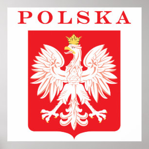 Pôster Protetor do vermelho de Polska Eagle
