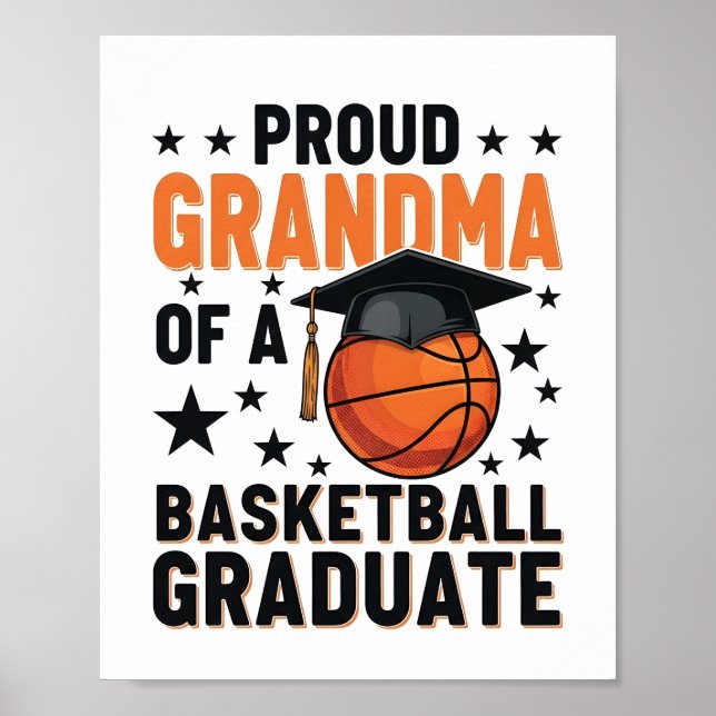 Poster Proud Grandma of a 2026 Football Senior Class Post (Frente)