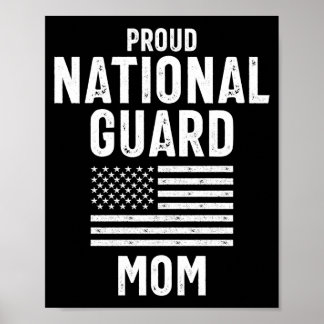 Poster Proud national guard mom memorial day gift