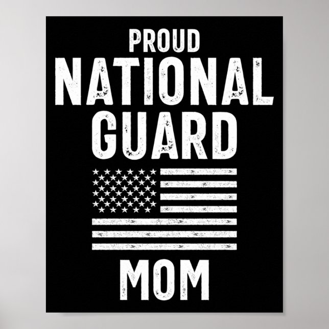 Poster Proud national guard mom memorial day gift  (Frente)