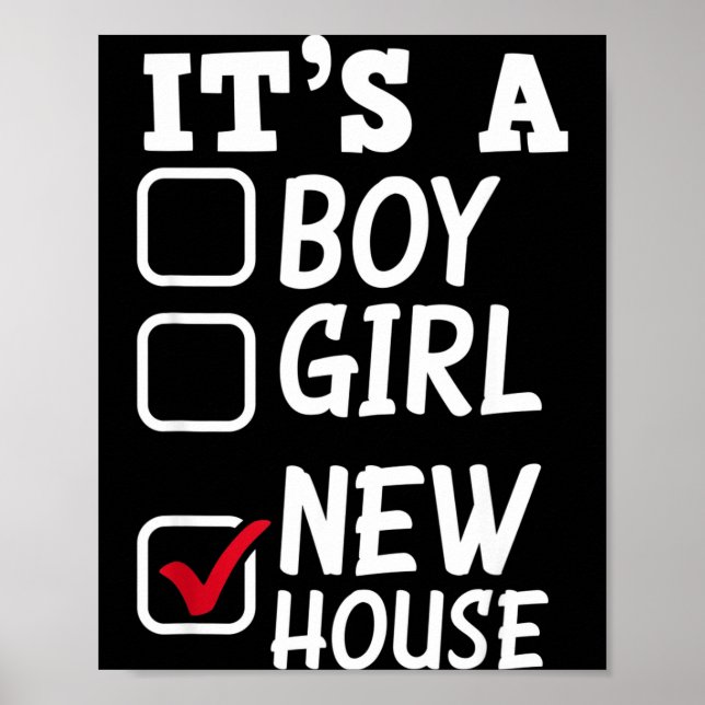 Poster Proud New Homeowner New House Funny New Homeowner  (Frente)