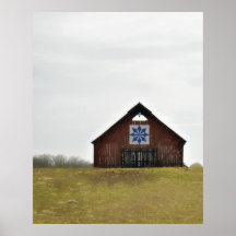 Proud Traditions barn, quilt on rainy day