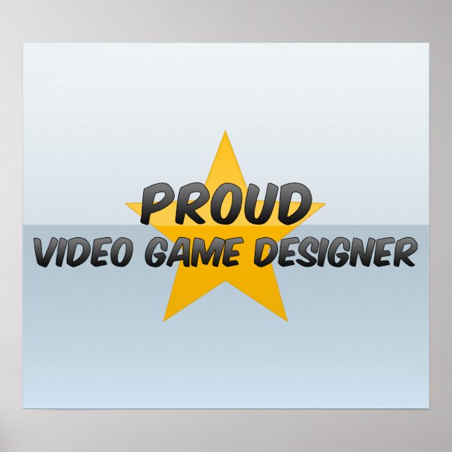 Poster Proud Video Game Designer (Frente)