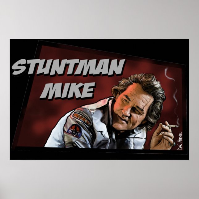 Poster Prova de Morte de Tarantino - Stuntman Mike Tri-bl (Frente)