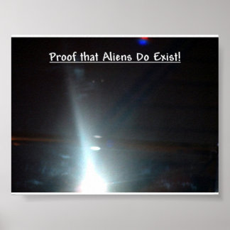 Pôster Prova de que existem Aliens