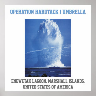 Pôster Prova nuclear dos ESTADOS UNIDOS de Marshall