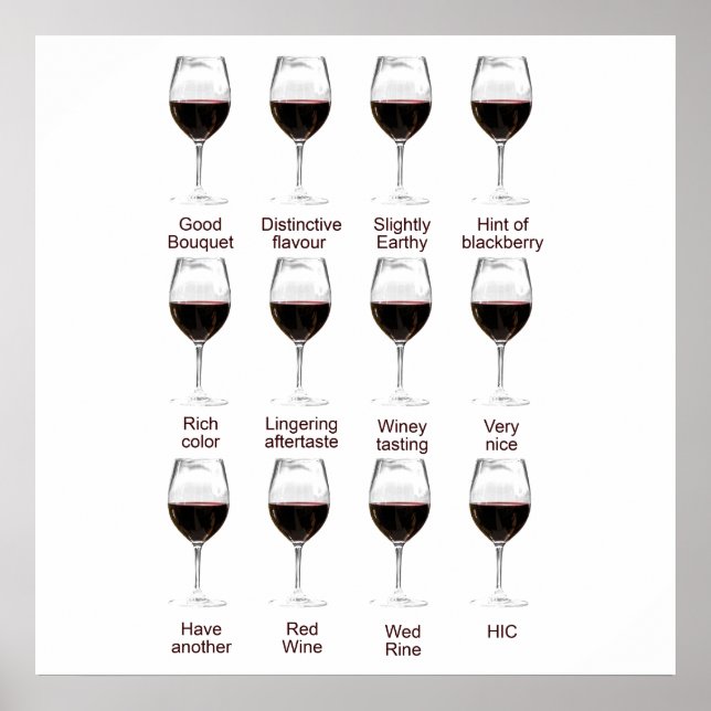 Pôster Provando de vinho (Frente)