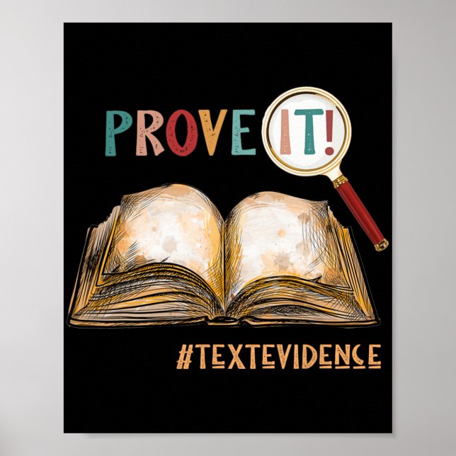 Poster Provas De Texto Engraçadas Presentes No Dia Do Tes (Frente)