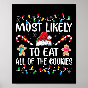 Poster Provável Comer Toda A Família Xma De Cookies De Na
