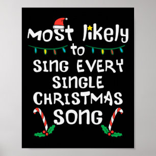 Poster Provavelmente Cante Todos Os Jogos Da Família Xmas