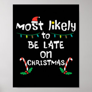Poster Provavelmente Chegará Atrasado Na Família Xmas Eng