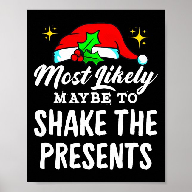 Poster Provavelmente Vai Sacudir os Presentes Natal Fun (Frente)