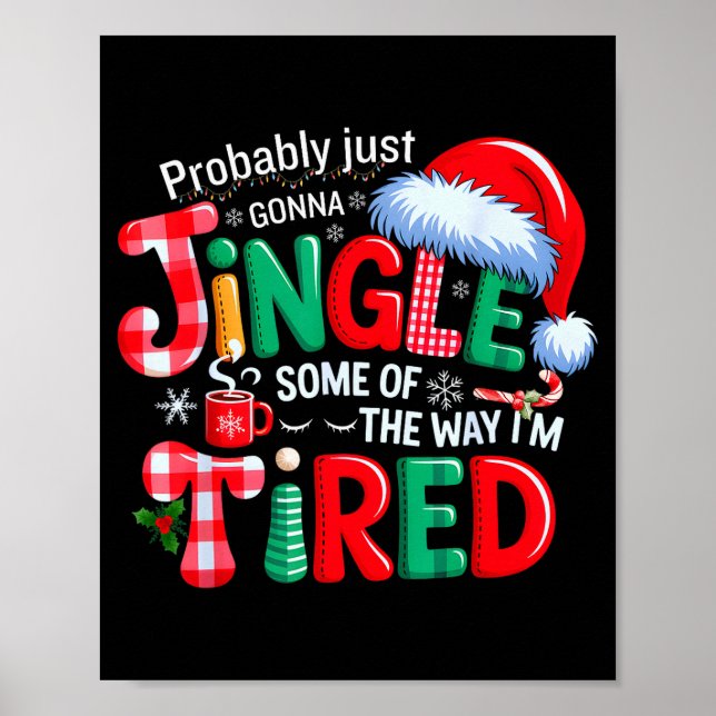 Poster Provavelmente Vai Só Tilintar Um Pouco No Natal (Frente)