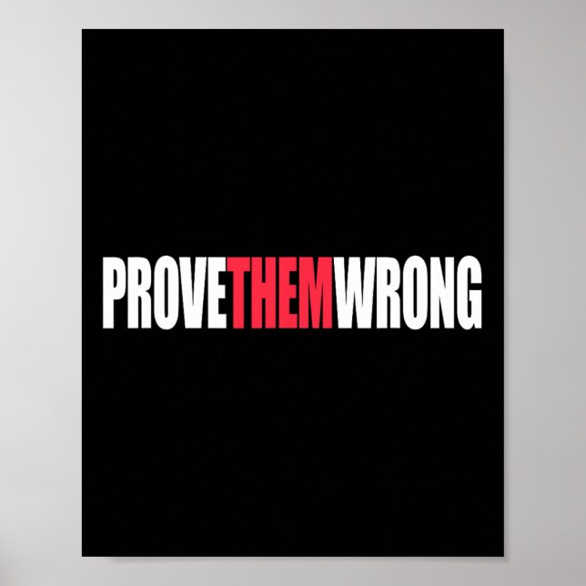 Poster Prove-Os De Uma Inspiração Errada Que Diz Motivaçã (Frente)