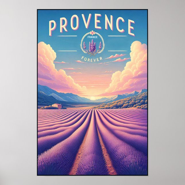 Poster Proveniência França - Viagens vintage dos Campos L (Frente)