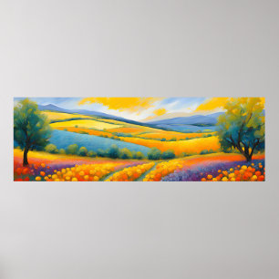 Poster Proveniência panorâmica "Fleurs Tranquilles"