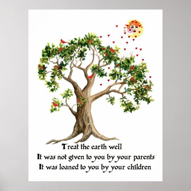 Poster Proverb da Natureza Queniana (Frente)