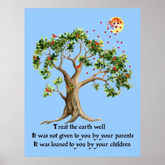 Pôster Proverb da Natureza Queniana (Frente)