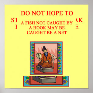 Poster provérbio chinês sábio, provérbio chinês sáb