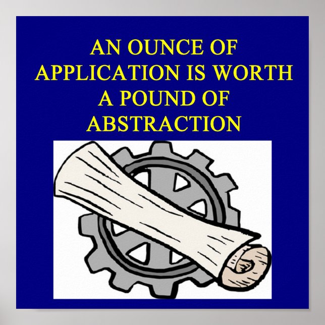 Pôster Provérbio DE ENGENHARIA (Frente)