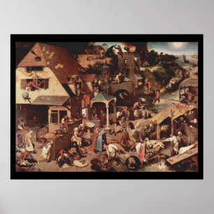 Poster Provérbio de Netherland - 1559