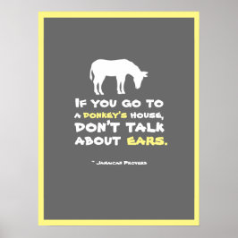 Poster Provérbio jamaicano