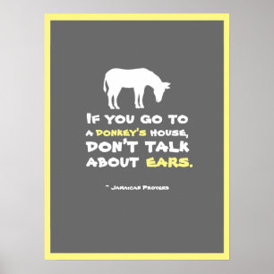 Poster Provérbio jamaicano