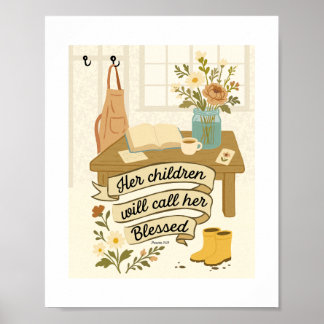 Poster Provérbios 31 - Abençoados