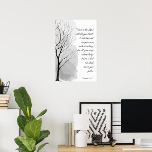 Poster Provérbios 3:5-6 Confie no Senhor