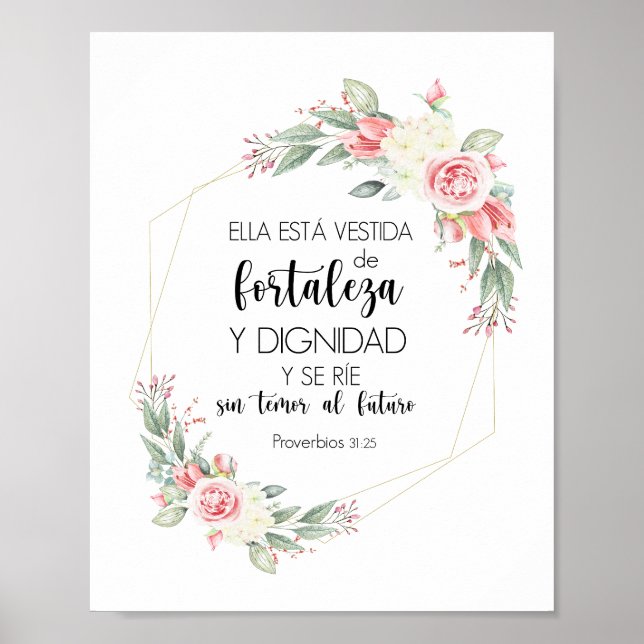 Poster Proverbs 31 25 Póster (Frente)