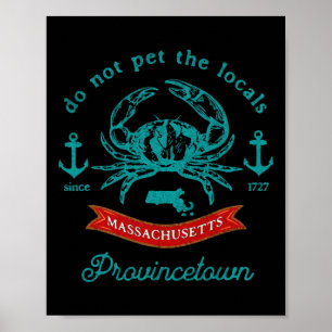 Poster Provincetown Cape Cod M Pesca de Caranguejo Férias
