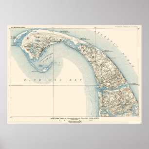 Pôster Provincetown Truro e Frota-Geral das Linhas Costei