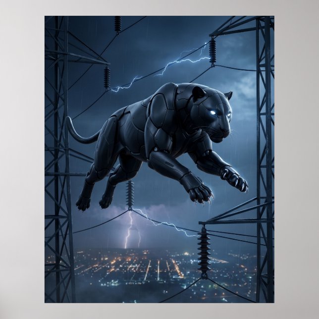 Poster Prowl do Pantera de Carbono (Frente)