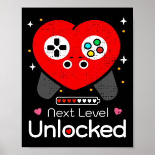 Poster Próximo Nível Desbloqueado Amor Poder Carregando J