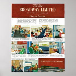 Poster PRR New Broadway Limited
