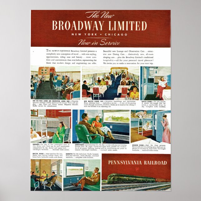 Poster PRR New Broadway Limited (Frente)
