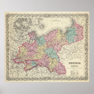 Poster Prussia And Saxony
