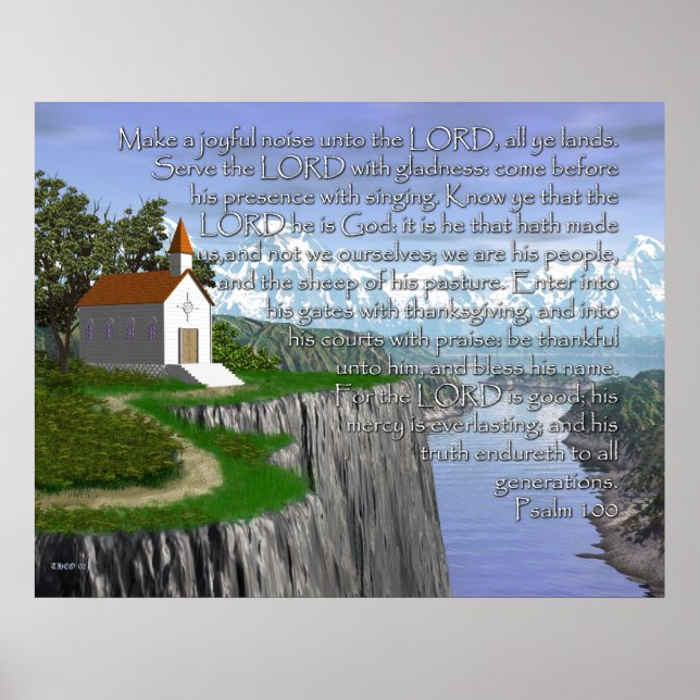 Poster Psalm 100 (Wide Version) (Frente)