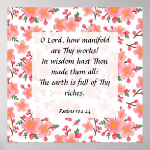 Poster Psalm 104:24