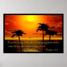 Poster Psalm 113:3