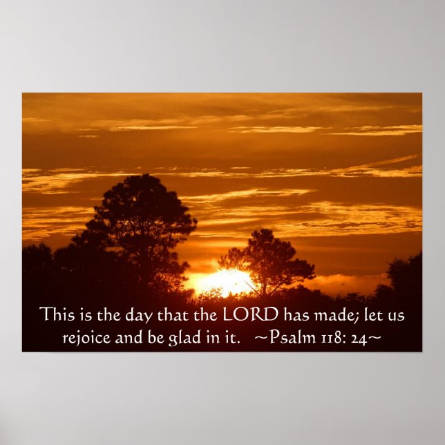 Poster Psalm 118:24 (Frente)
