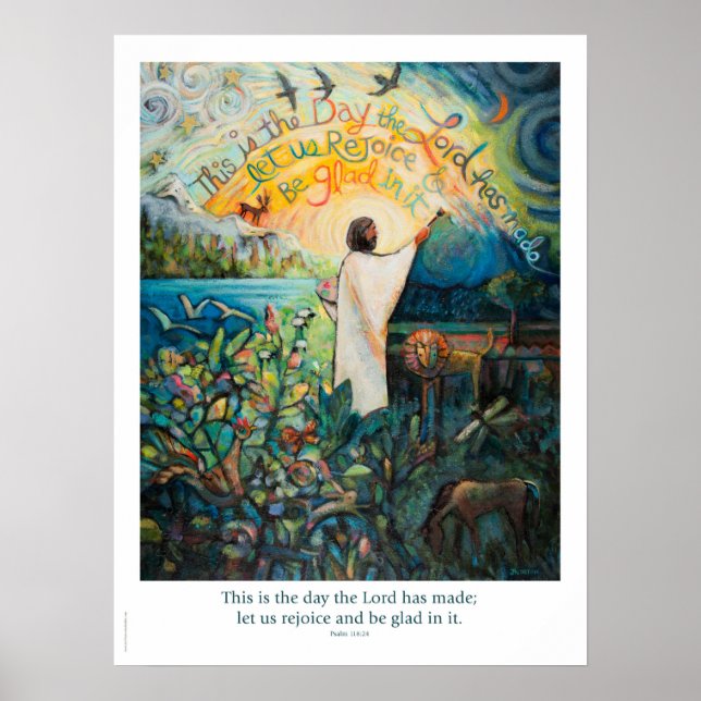 Poster Psalm 118:24, Este é o Dia (Frente)