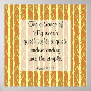 Poster Psalm 119:130