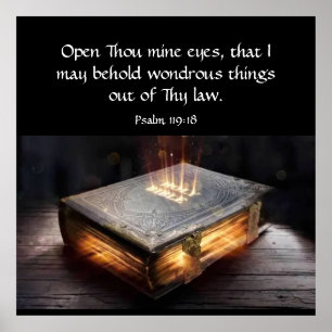 Poster Psalm 119:18 