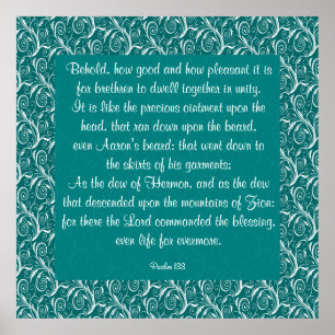 Poster Psalm 133
