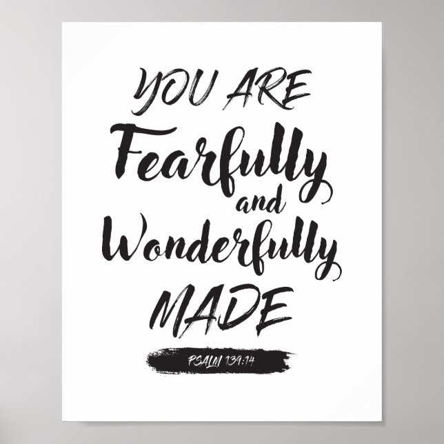 Poster Psalm 139 14 (Frente)