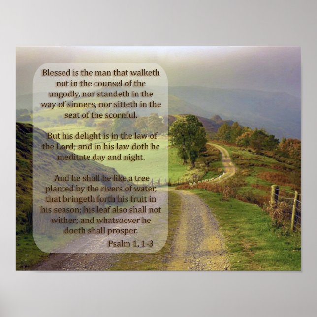 POSTER PSALM 1, 1-3 (Frente)
