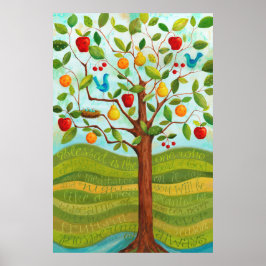 Pôster Psalm 1 Tree Planted by Rivers of Water Print
